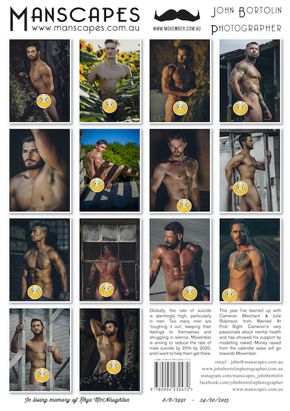 Manscapes Movember Calendar